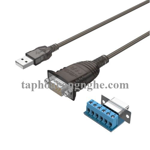 Unitek 96105 Y-1082 1.5M Cáp chuyển Usb 2.0 sang Rs 422/Rs485 bọc chống nhiễu 30096105